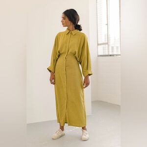 Olive Clothing Tusci dress, mustard